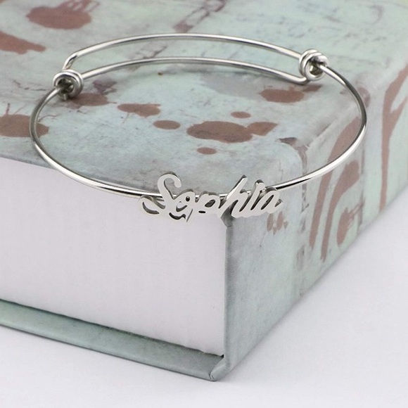 ✨SOPHIA SILVER ADJUSTABLE NAME BRACELET *NWT*✨ - Picture 3 of 5
